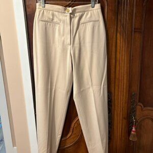 Vintage Chanel Boutique ivory wool pants, European size 44 (US size 8/10?)